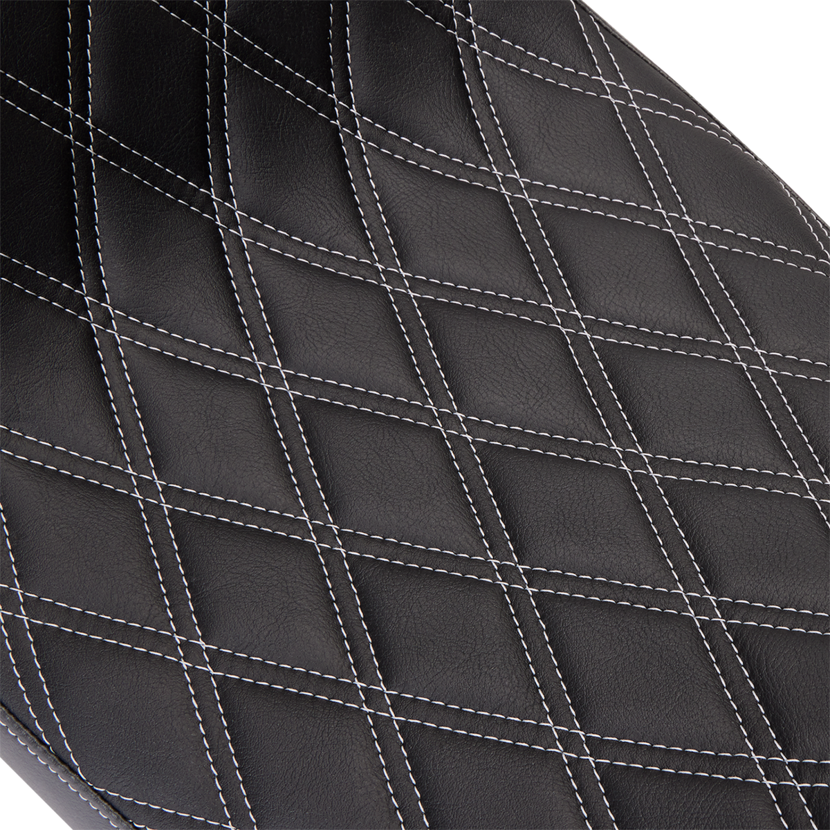 Predator 2-Up Seat - Vinyl - Double Diamond Silver Stitch - W/O Backrest - FL '08-'23