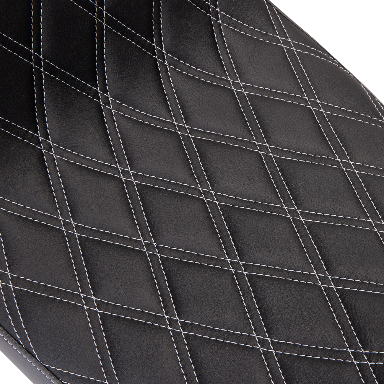 Predator 2-Up Seat - Vinyl - Double Diamond Silver Stitch - W/O Backrest - FL '08-'23