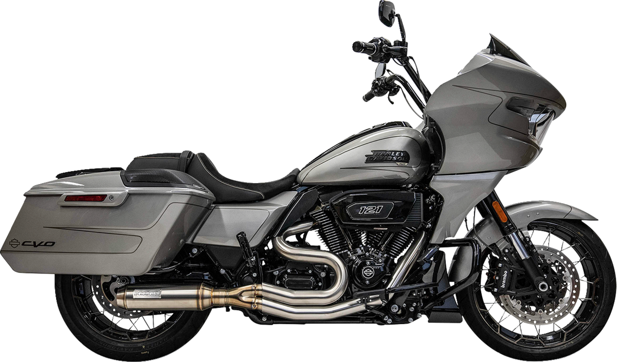 2-Into-1 Mid-Length Super Bike Exhaust System - Stainless Steel
