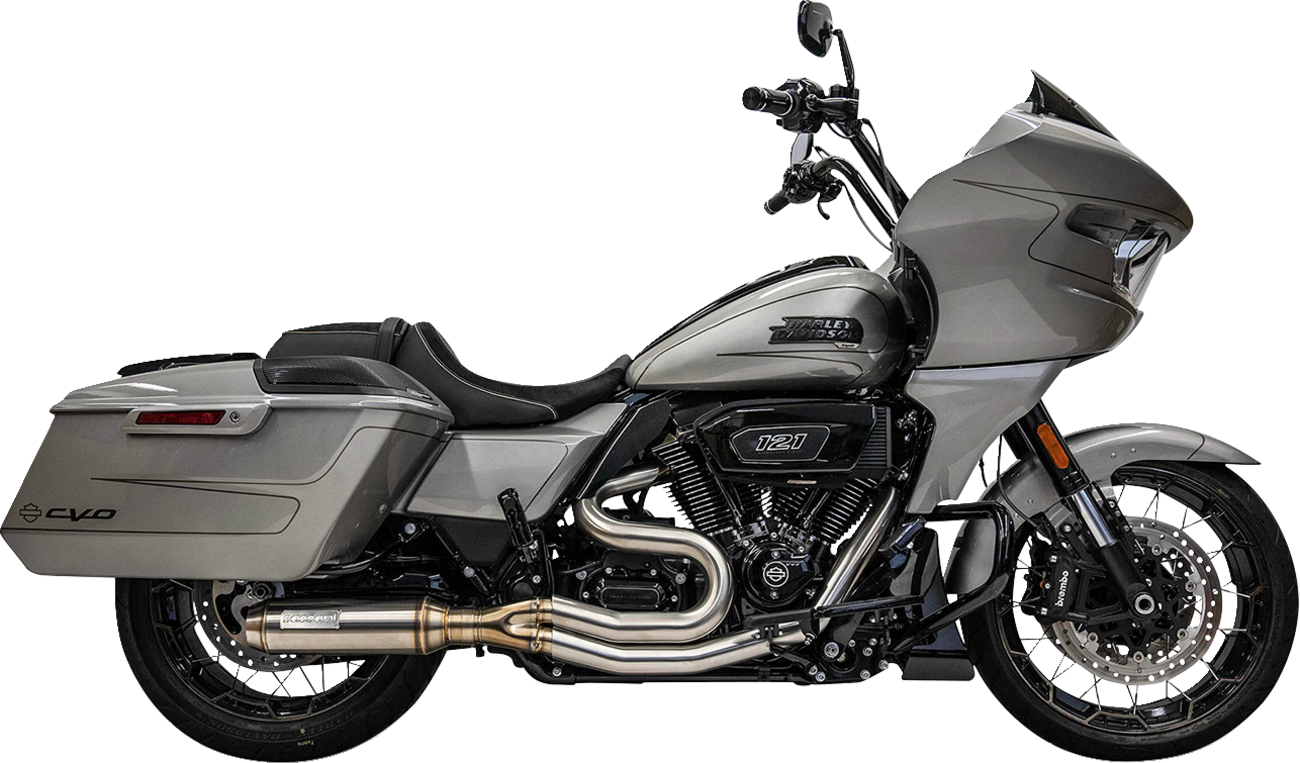 2-Into-1 Mid-Length Super Bike Exhaust System - Stainless Steel