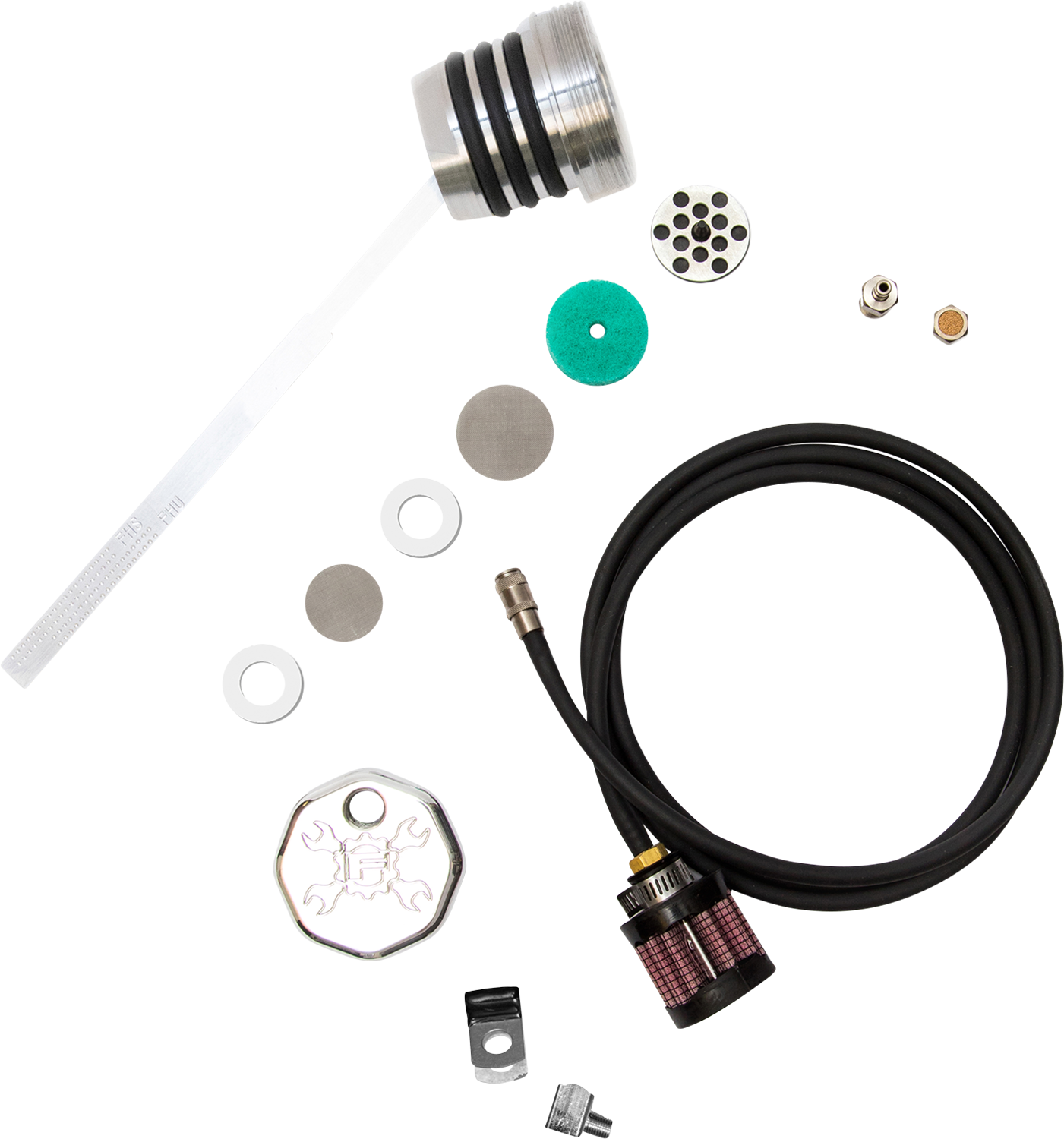 Vented Dipstick - Polished - Dyna