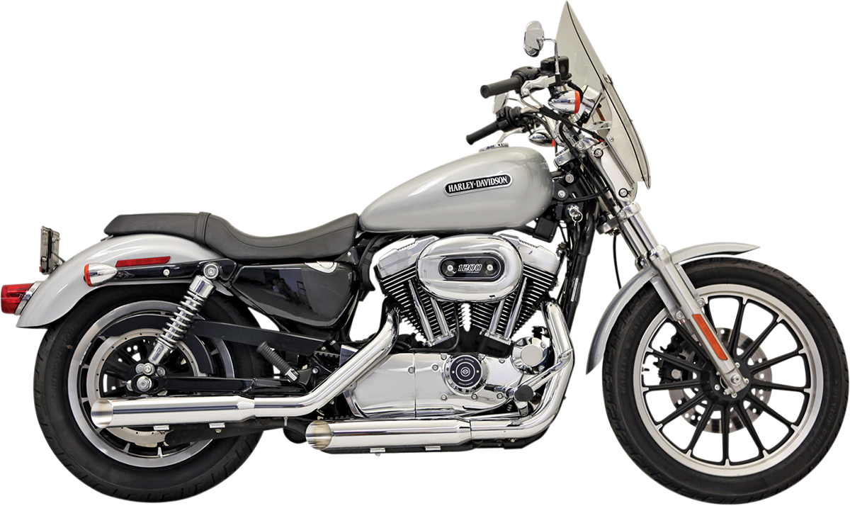 3" Firepower Series Slip-On Muffler - Chrome - Slash-Cut - Sportster '04-'13