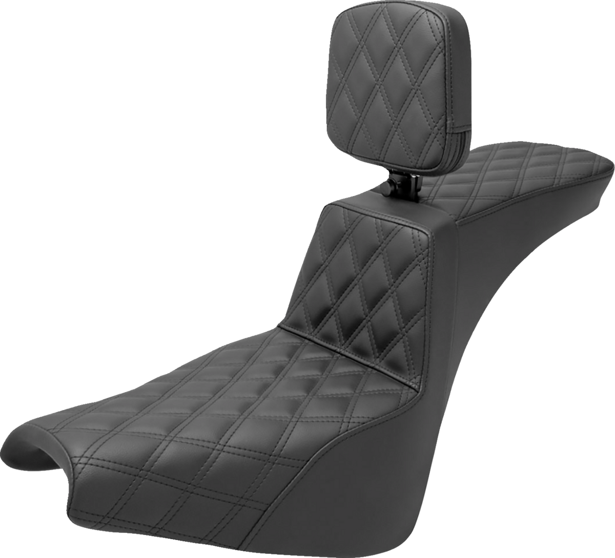 Tour Step-Up Seat - Rider Backrest - Full Lattice Stitch - FXBB/FXST '18-'24