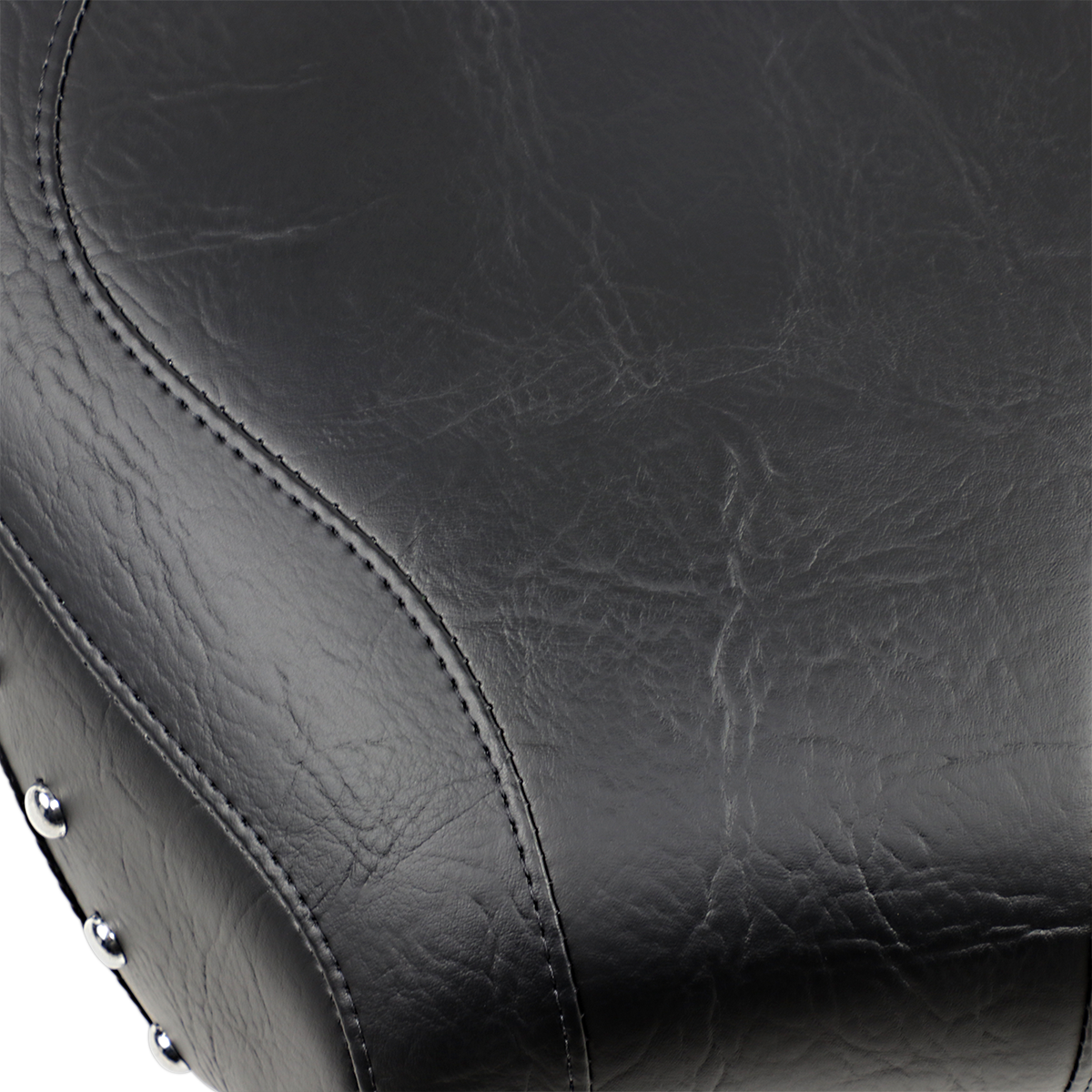 Wide Rear Seat - Studded - Black - Softail '84-'99
