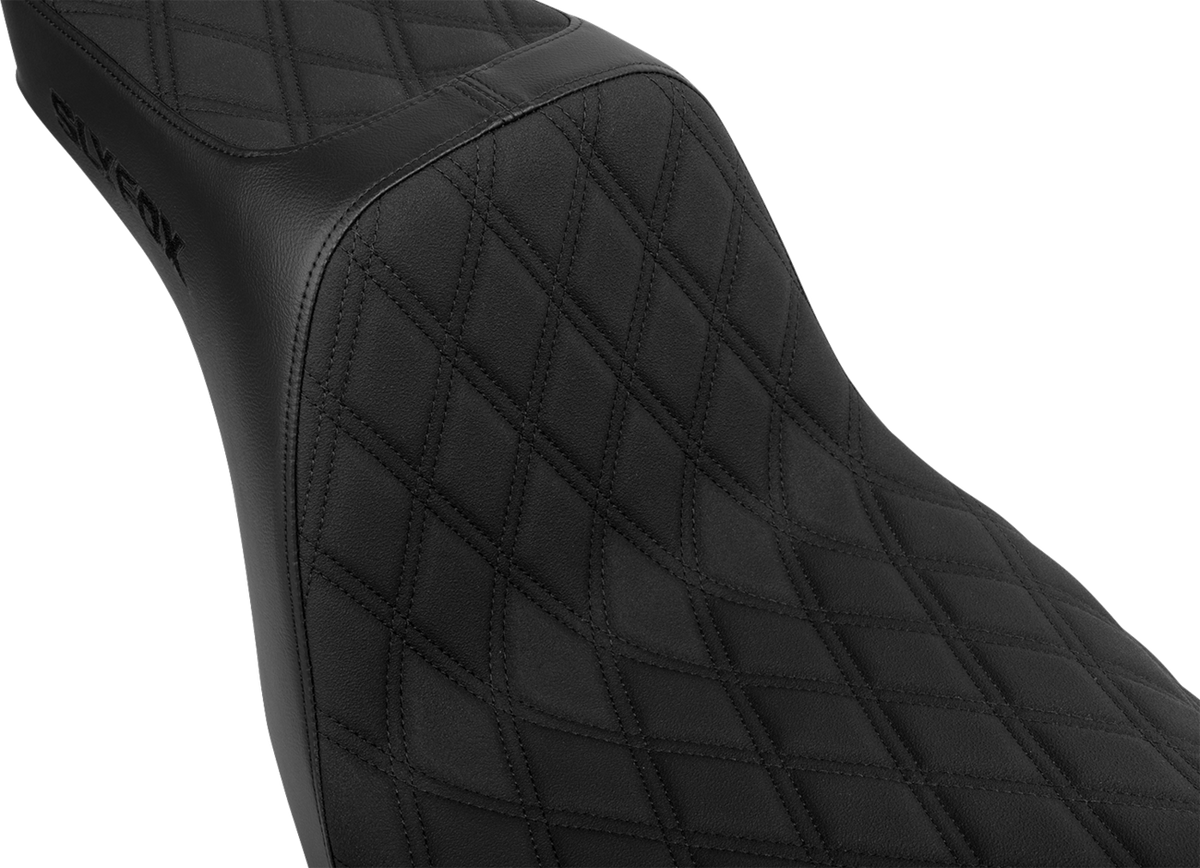 High Noon Seat - Double Diamond - Black Logo - Black Stitch - FL/FX '18-'25