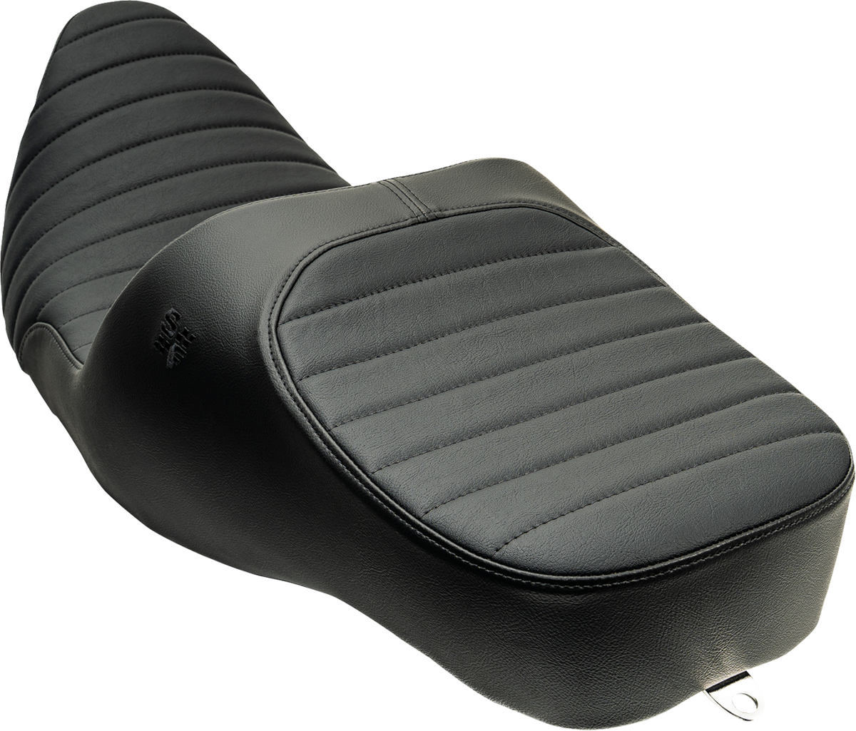 Chariot Seat - Black Classic Stitch - Black Logo - FLH/FLT '09-'23.5