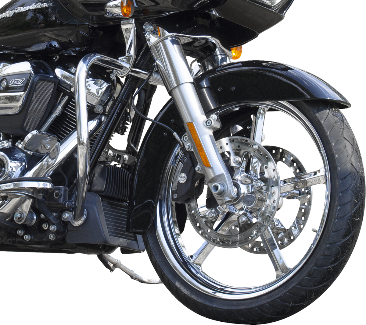 Wheel - Rockstar - Front - Dual Disc/Without ABS - Chrome - 21x3.25 - FL