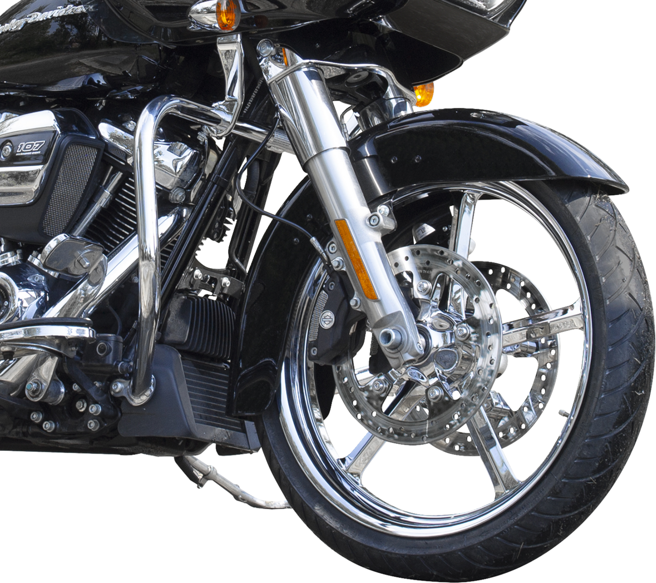 Wheel - Rockstar - Front - Dual Disc/Without ABS - Chrome - 21x3.25 - FL