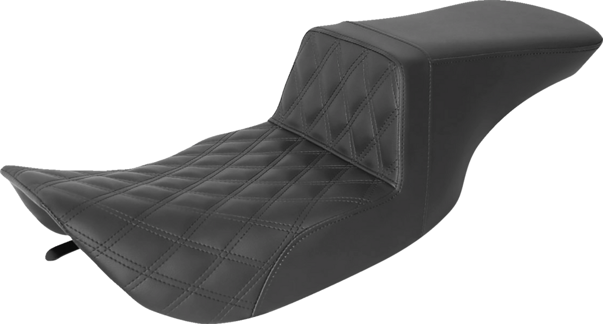 Tour Step-Up Seat - Front Lattice Stitch - Black - FL '97-'07