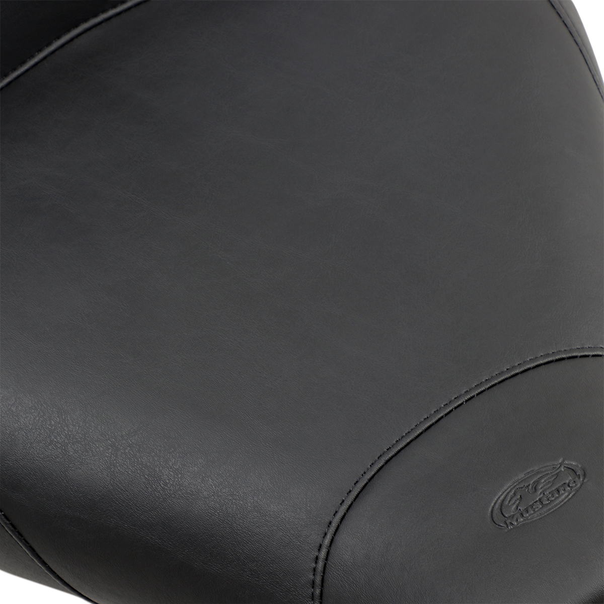 Wide Solo Seat - With Backrest - Vintage - Black - Smooth - Road King '97-'07