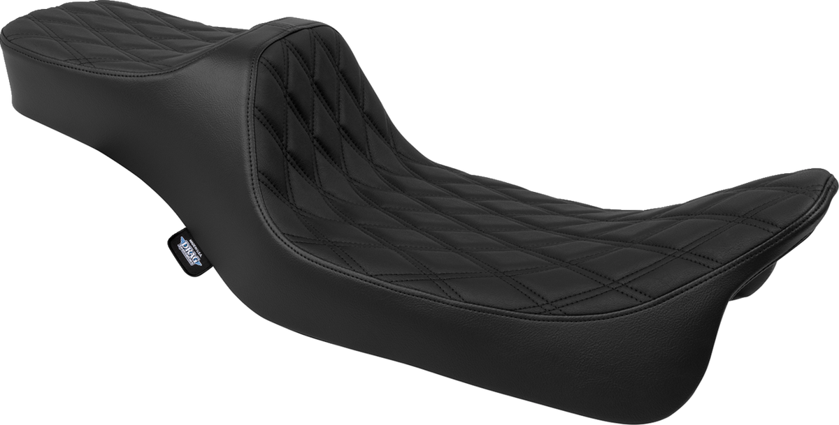 Predator III Seat - Extended Reach - Double Diamond - Black - FLH/FLT '08-'24