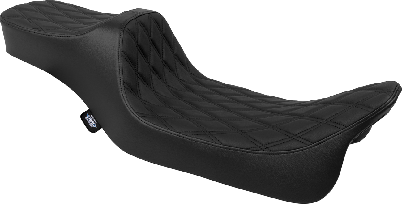 Predator III Seat - Extended Reach - Double Diamond - Black - FLH/FLT '08-'24