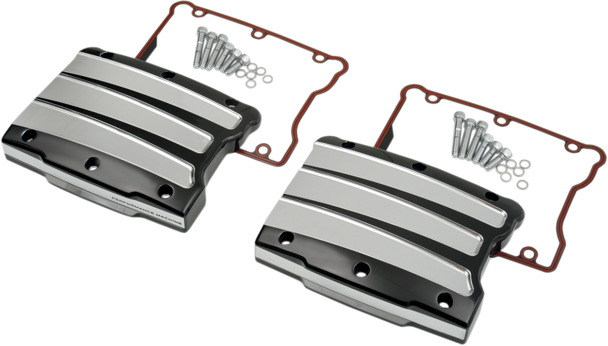 Rocker Box Cover - Scalloped - Platinum Cut - Twin Cam