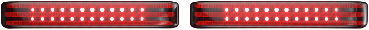 Saddlebag Lights - SS6 - Black/Smoke