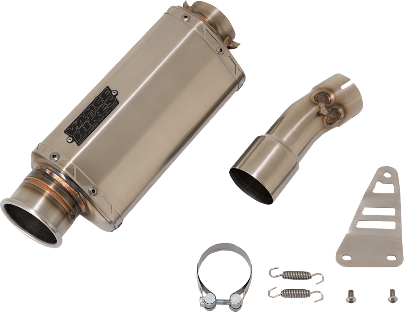 VS-6 Slip-On Muffler - Stainless Steel - Kawasaki Z/Ninja 500