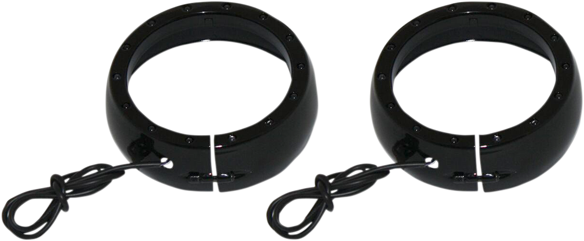 Lighted Passing Lamp Trim Ring '96-'05 FLHT - Black