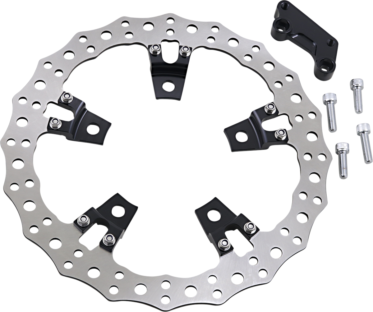 Jagged Left Brake Rotor - Touring - 14"