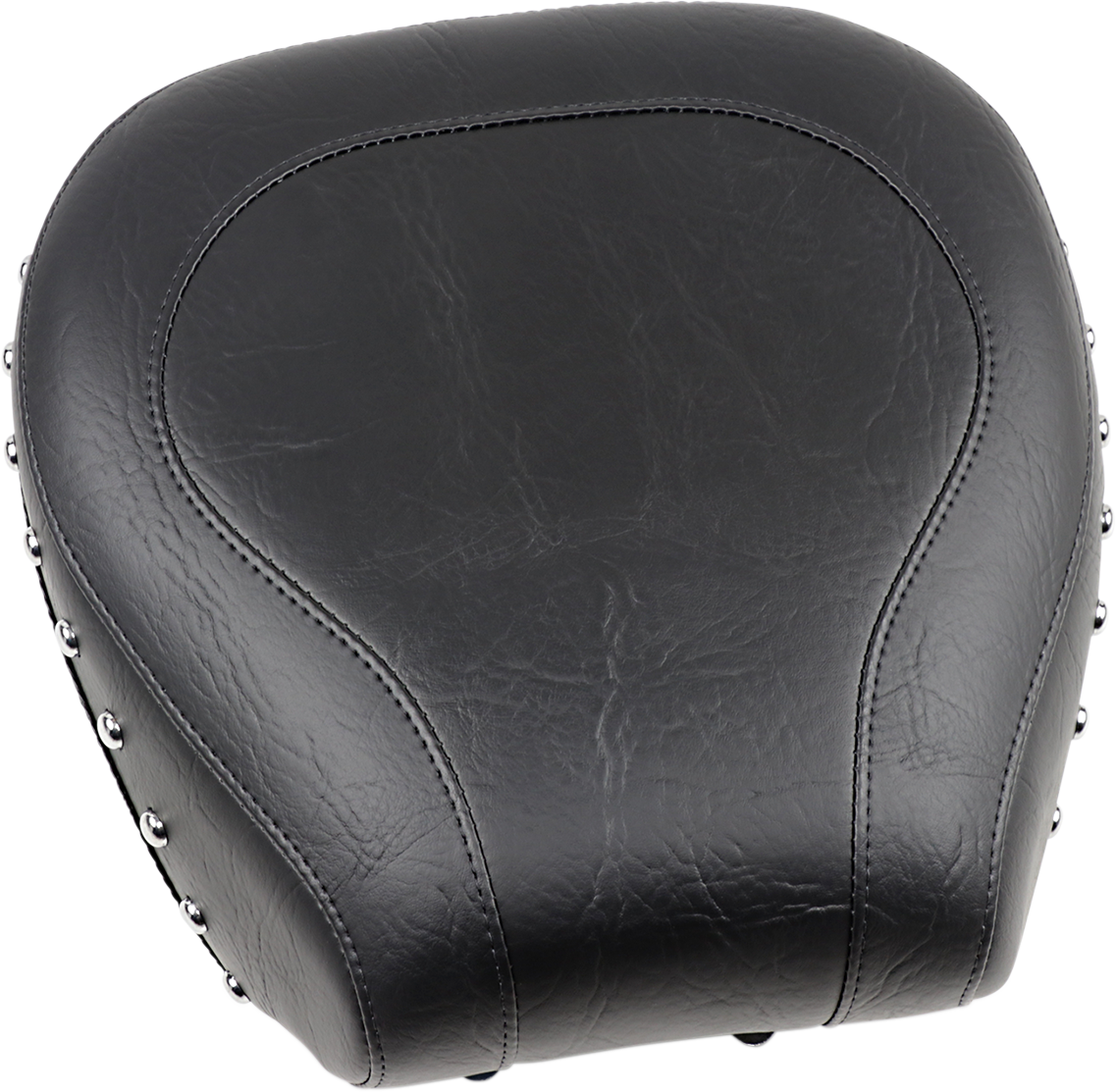 Wide Rear Seat - Studded - Black - Softail '84-'99