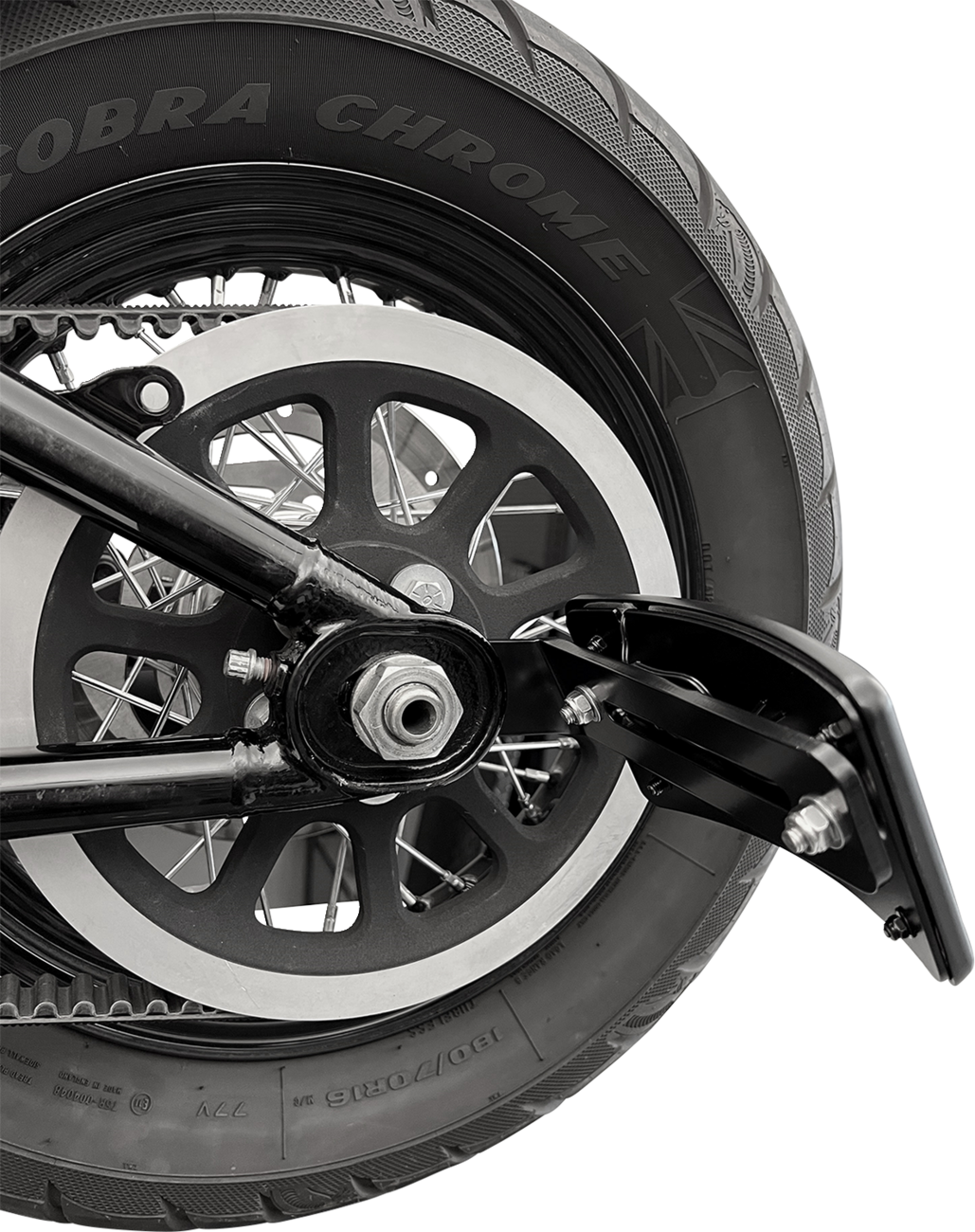 License Plate Bracket - Black - M8 Softail