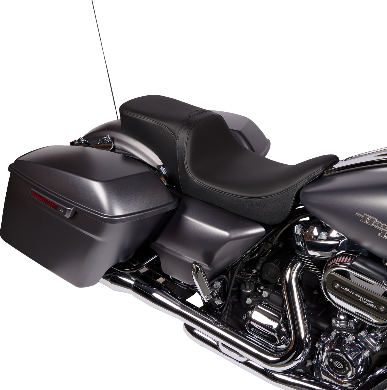 Predator 2-Up Seat - Solar Leather - Smooth - W/ Backrest Receptacle - FL '08-'23