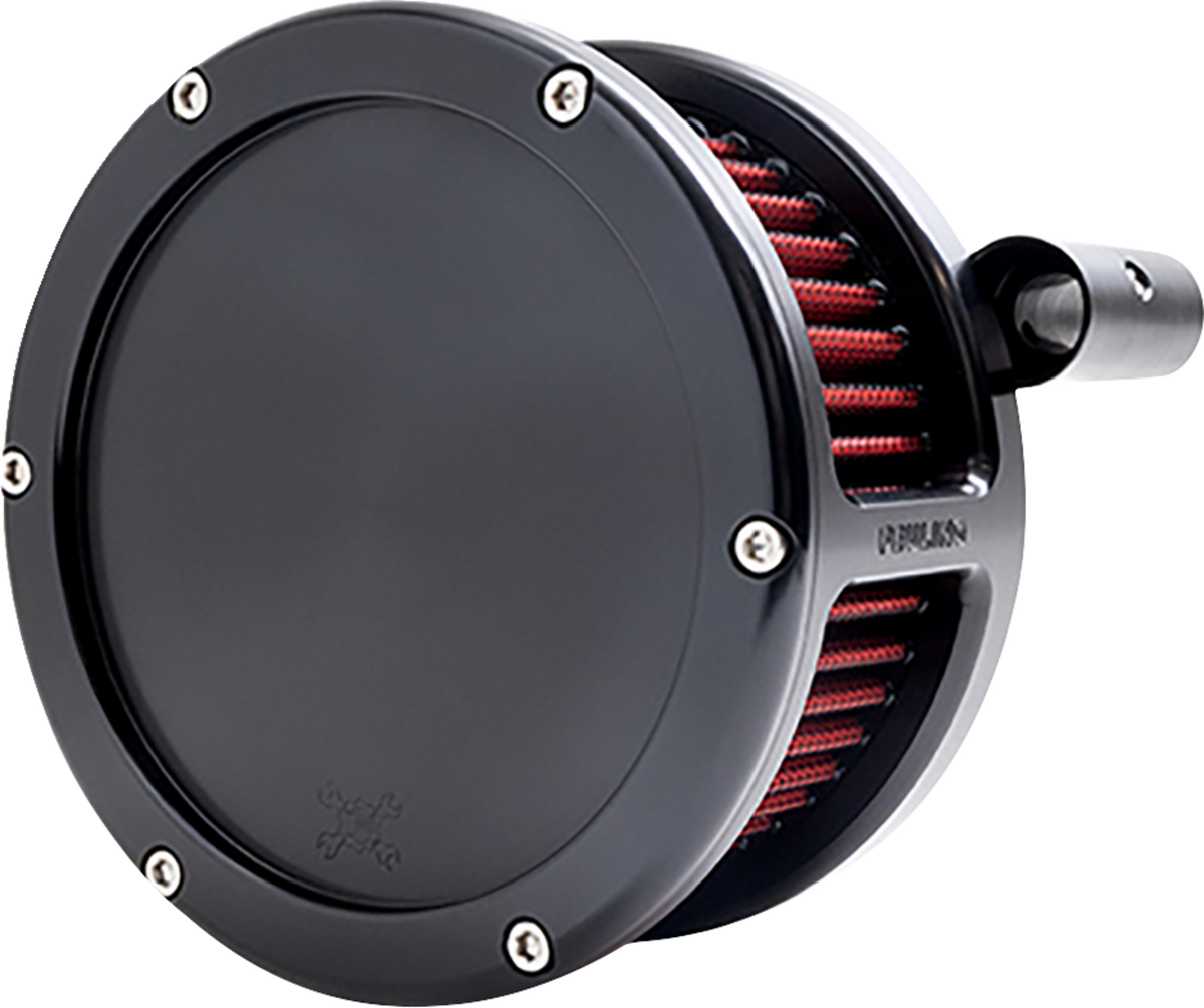 BA Air Cleaner Kit - Black With Red Filter - '93-'99 Evolution Big Twin