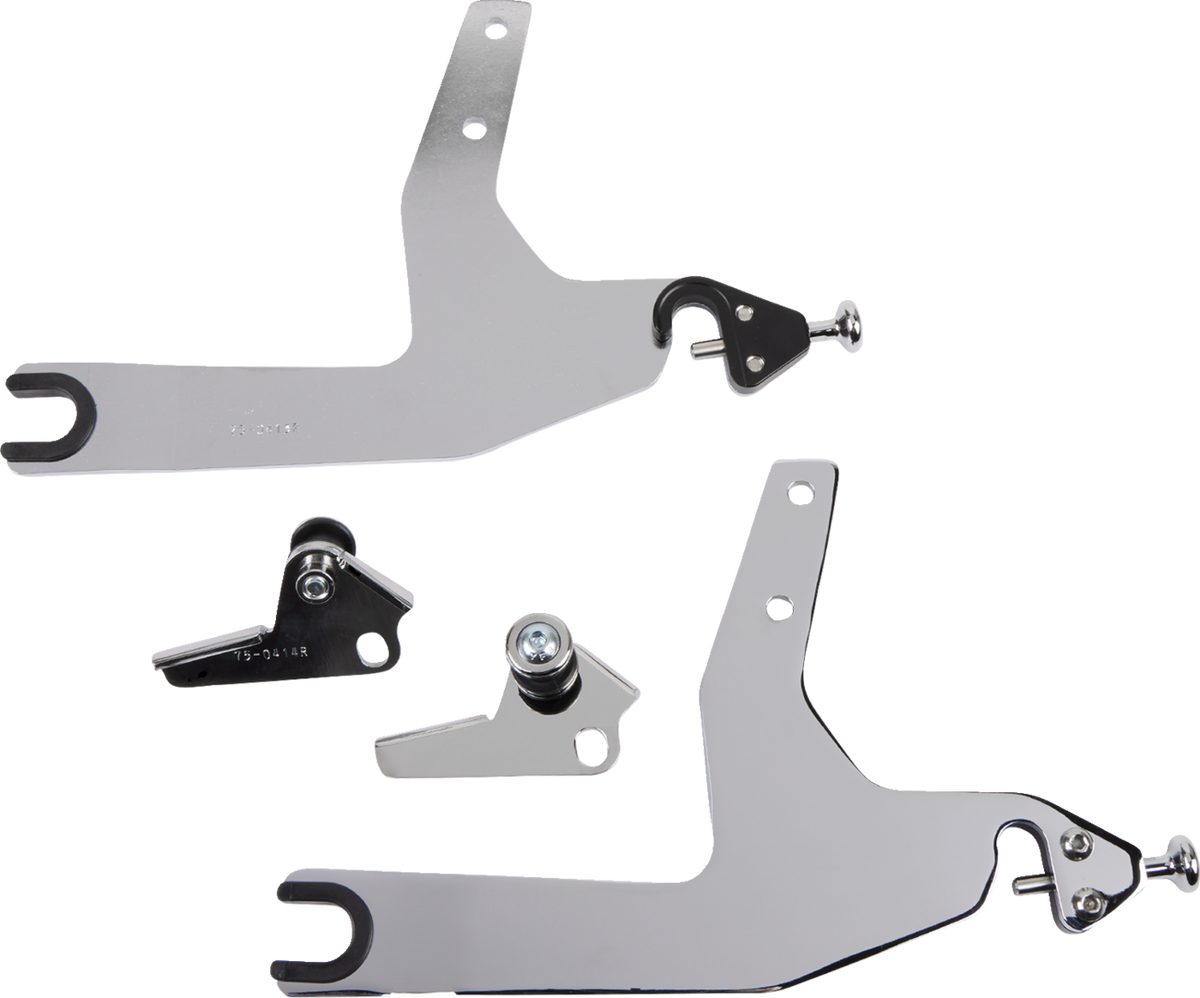Backrest Kit - 14" - Chrome - Softail