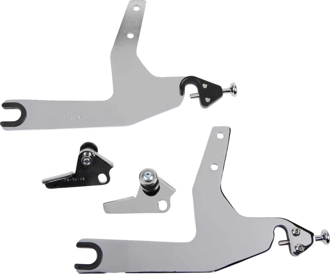 Backrest Kit - 14" - Chrome - Softail