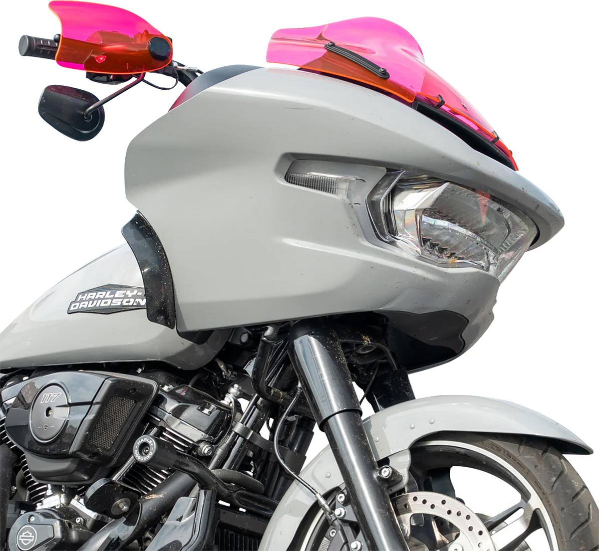 Flare® Handguards - Harley-Davidson Hydraulic Clutch - Pink Ice
