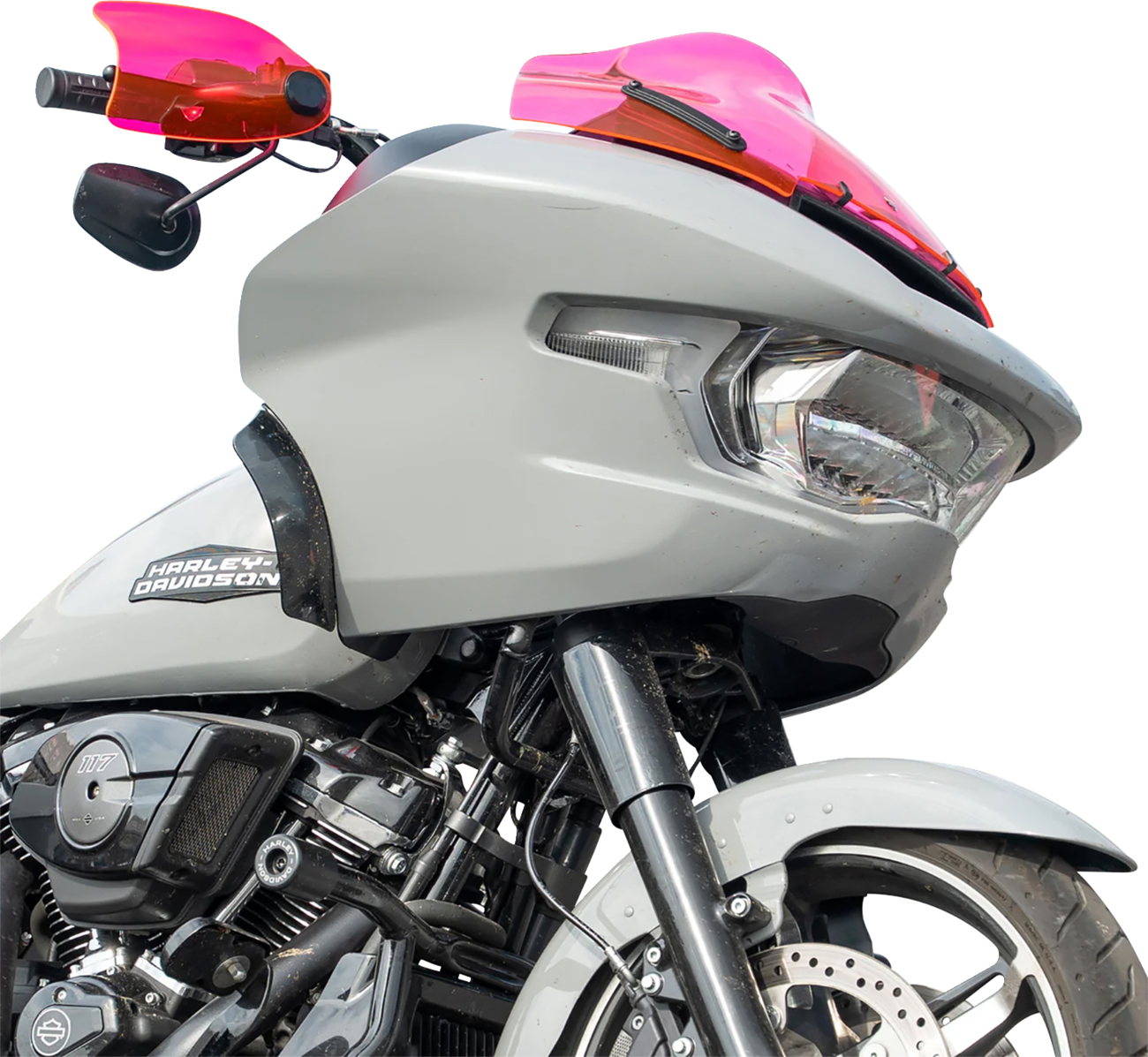 Flare® Handguards - Harley-Davidson Hydraulic Clutch - Pink Ice
