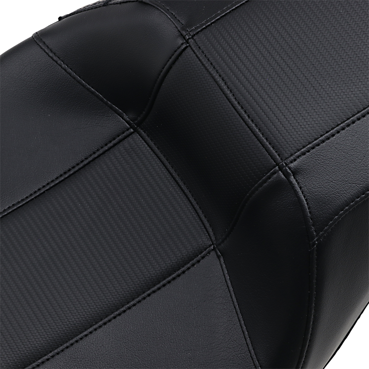 Outcast GT-2 Seat - 2-Up - W/O Backrest - Black Carbon Fiber Inlay - FL '08-'23