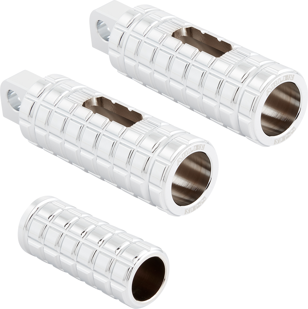Cush Foot Pegs - Male - Chrome