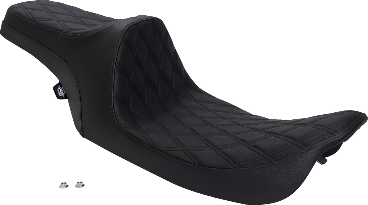 Predator III Seat - Double Diamond - Black Stitched - FLHR/FLHX '99-'07