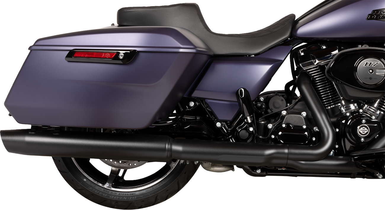 Predator 2-Up Seat - Vinyl - Double Diamond Black Stitch - W/O Backrest - FLTR/FLHX '23-'24