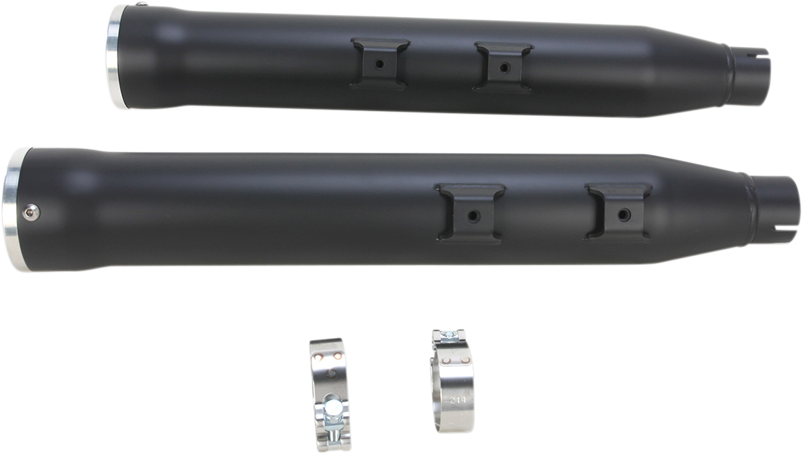 Slip-On Mufflers With Race Pro Tips - 3" - Black - '07-'17 FLSTN/FLSTSB/FLSS/FLSTFBS