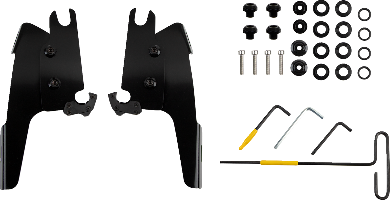 Batwing Mounting Kit - Black - Chief Bobber
