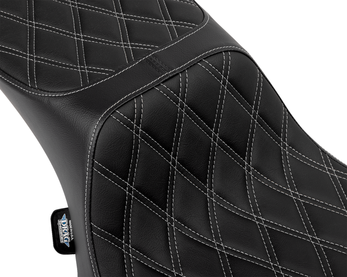 Performance Predator 2-Up Seat - Extended Reach - Vinyl - Silver Double Diamond Stitch