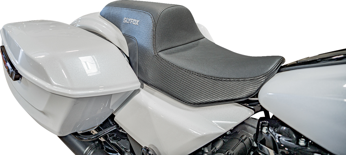 Drifter Tour Seat - Vinyl W/ Slipstop - Gray Logo - FL '23-'24