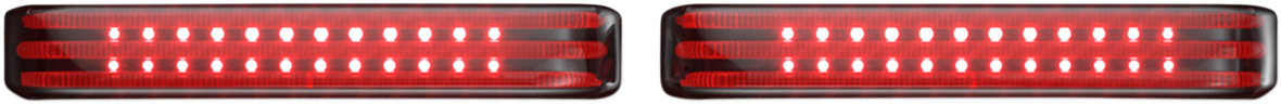 Saddlebag Lights - SS8 - Black/Smoke