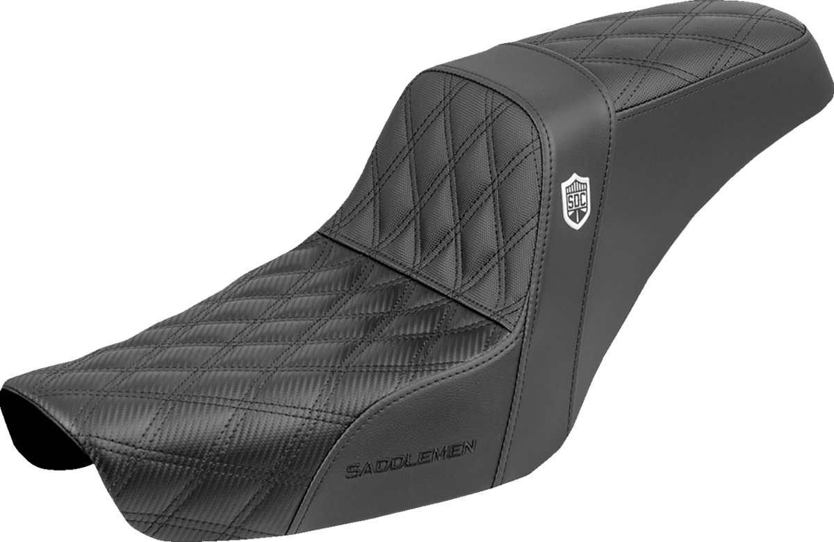 Step-Up Seat - Gripper - Black - Dyna '96-'03