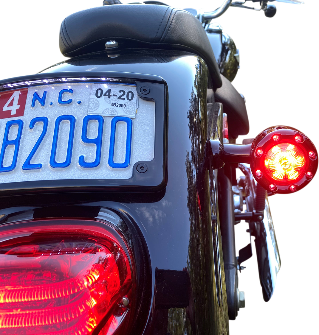 Bullet Turn Signal 1156 - Black - Smoke Lens