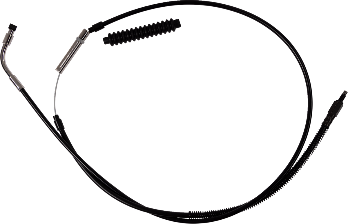 High-Efficiency Black Vinyl Clutch Cable - +8" Size