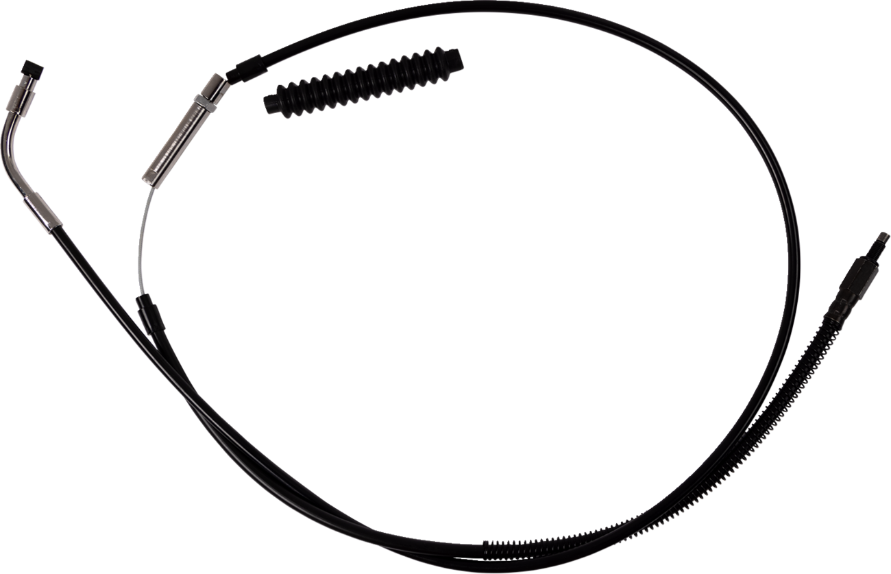 High-Efficiency Black Vinyl Clutch Cable - +8" Size