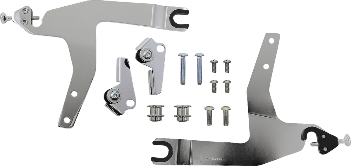 Backrest Kit - 14" - Chrome - Softail
