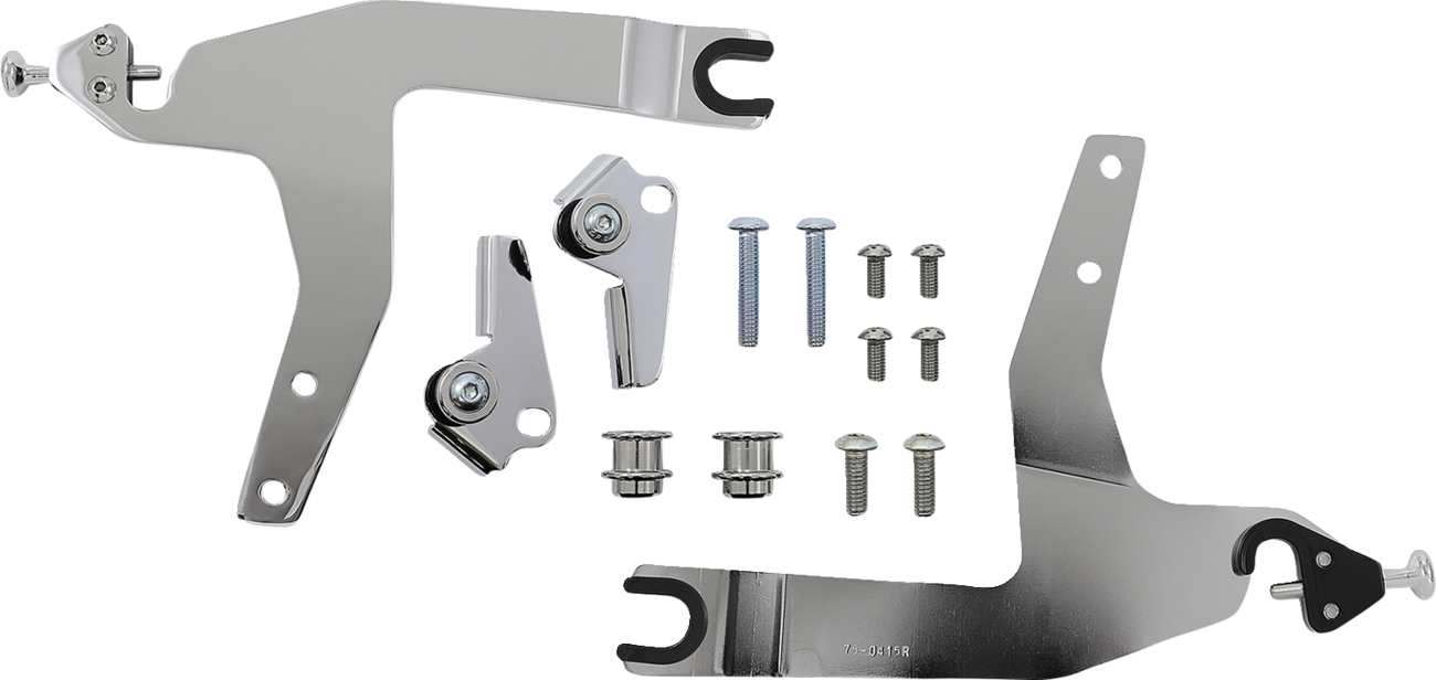 Backrest Kit - 14" - Chrome - Softail