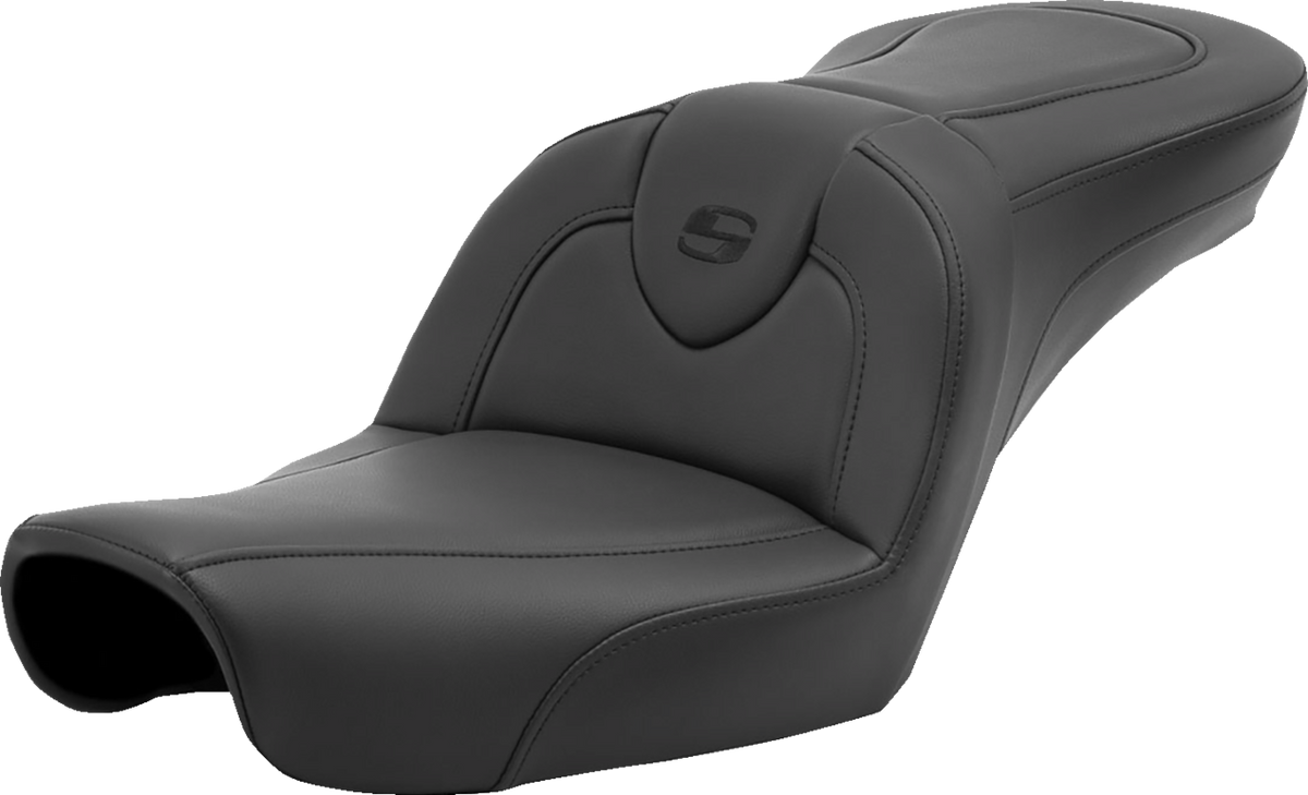 Roadsofa™ Seat - Without Backrest - Black/Black Stitching - FXD '96-'03