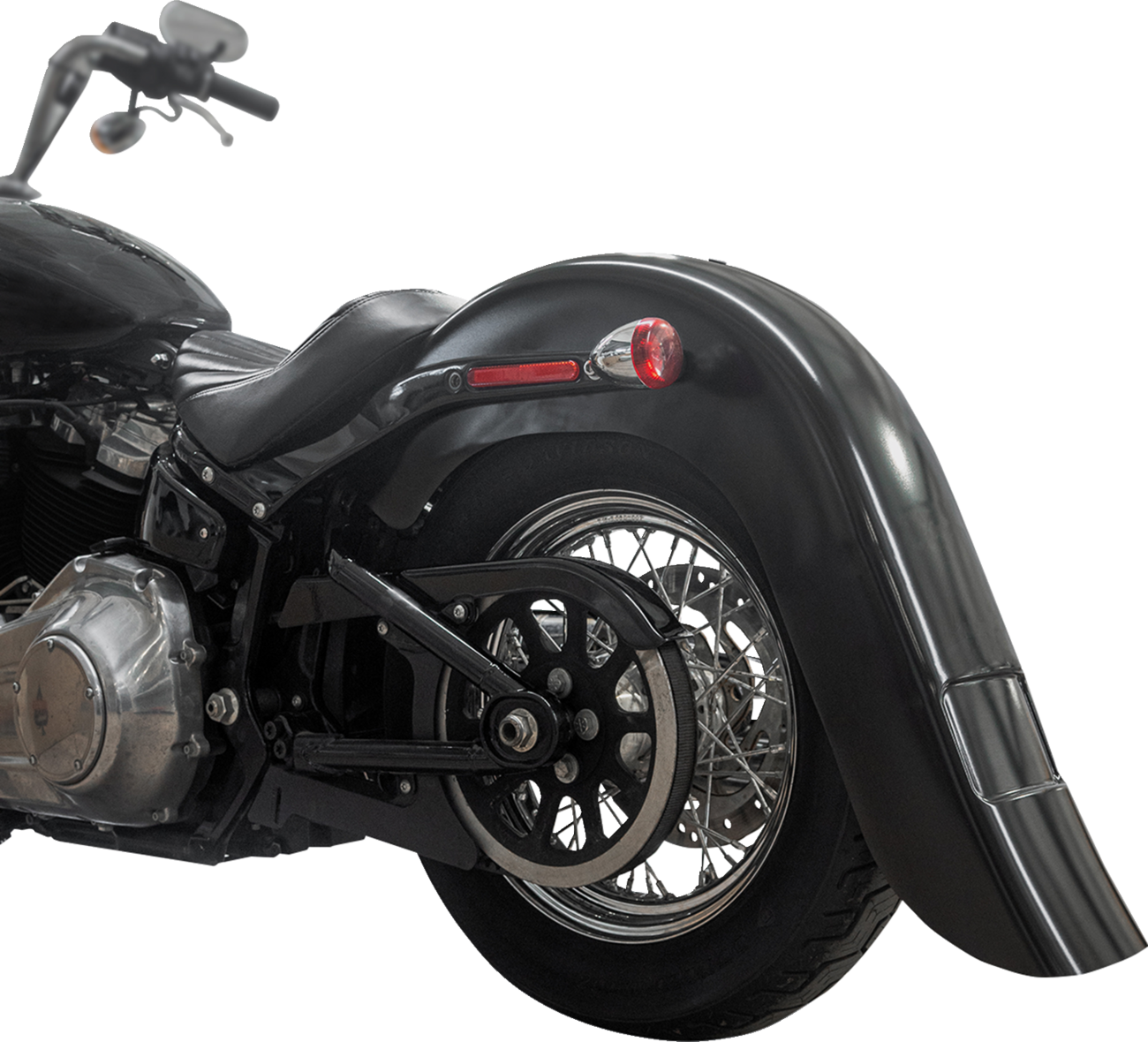 Benchmark Rear Fender - Vicla - Frenched - 9" Extended Rear - Black