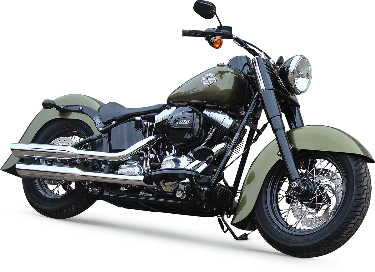 Benchmark Front Fender - Black - 16"-19" - HD Softail