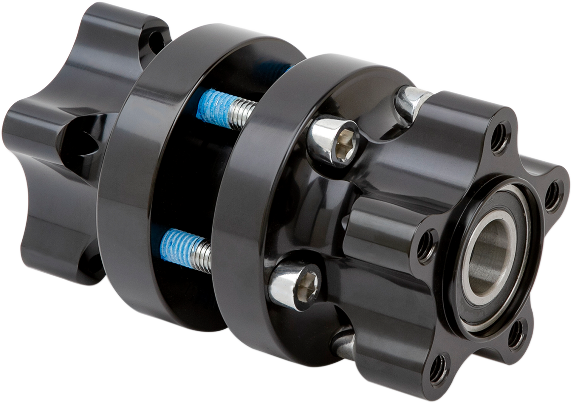 Hub - Cartridge - Rear/Single Disc - Black - Softail/Hydra Glide Revival
