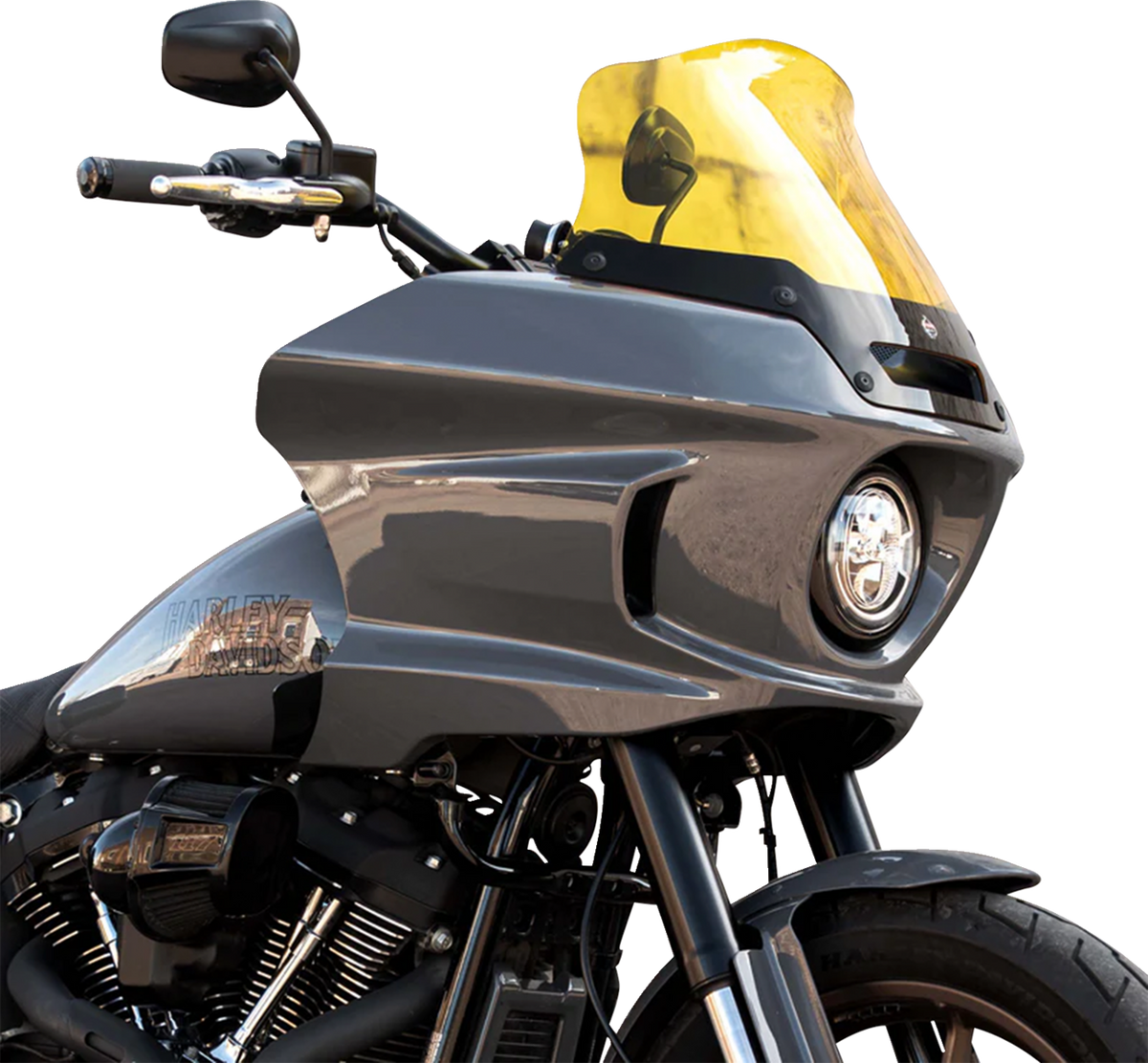 Kolor Flare® Windshield - 8" - Yellow - '22-'25 FXLRST