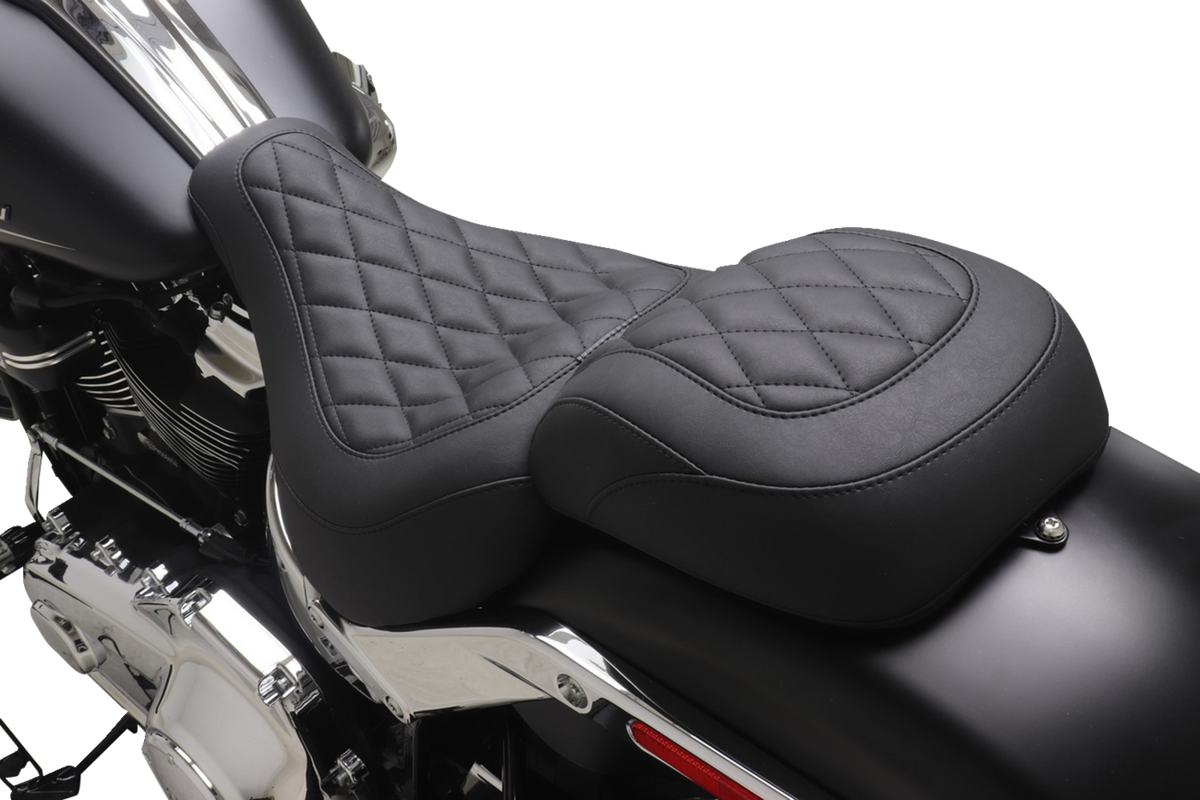 Wide Tripper™ Solo Seat - No Backrest - Diamond - Black Stitch - FXBR '23-'25